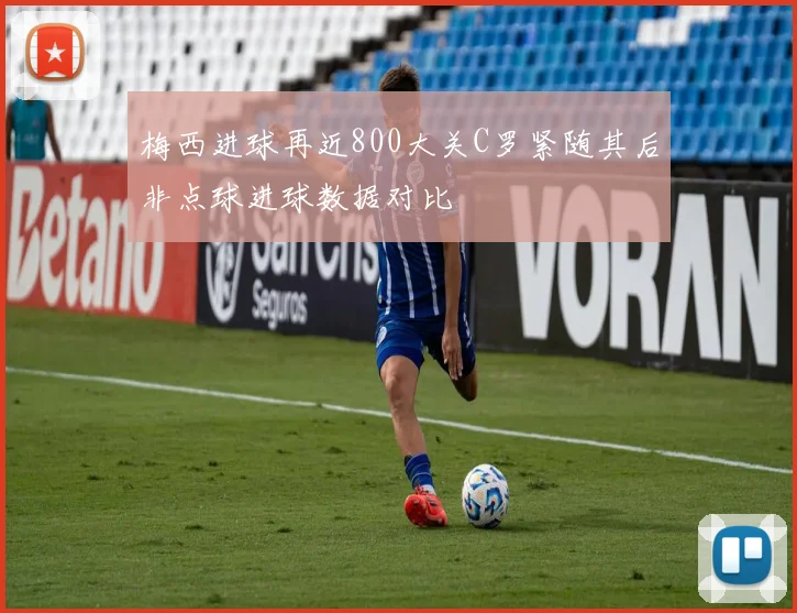 梅西进球再近800大关C罗紧随其后非点球进球数据对比